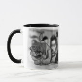 Mug Gros Pouces Pour L'Argent, Combo Café Mug. (Gauche)