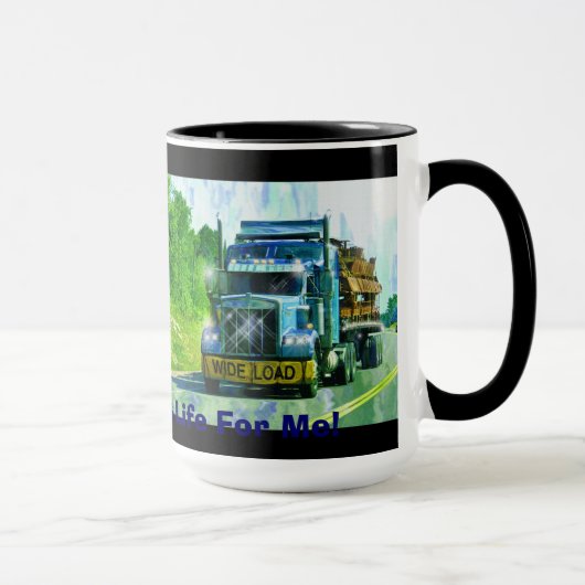 Mug Gros Rig, Véhicule De Transport Lourd, Camion (Droite)