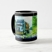 Mug Gros Rig, Véhicule De Transport Lourd, Camion (Devant gauche)