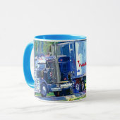 Mug Gros Rig, Véhicule De Transport Lourd, Camion (Devant gauche)
