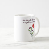 Mug Gros Sis Petite Soeur Douce Citation Fleurs Sauvag (Devant droit)