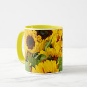 Mug Gros Tournesols Jaunes (Devant gauche)