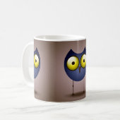 Mug Grosse chouette bleue (Devant gauche)
