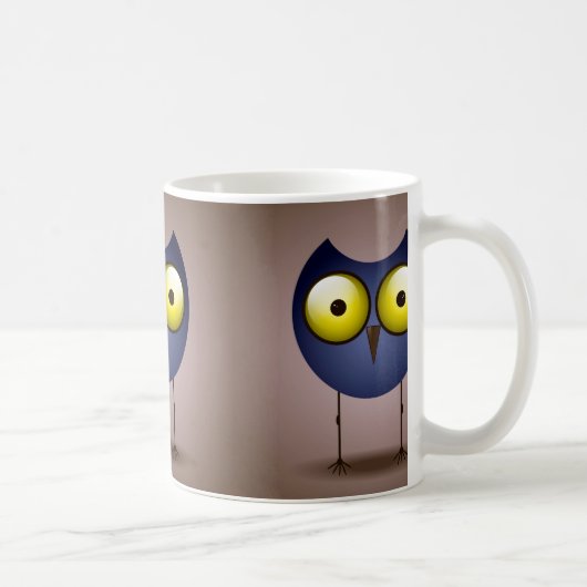 Mug Grosse chouette bleue (Droite)
