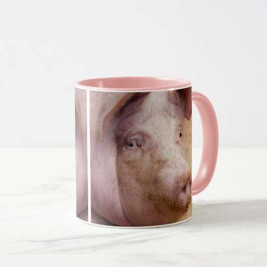 Mug Grosse cochon rose (Devant droit)