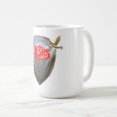 Mug Grosse Épée Jésus Et Bouclier Musique (Devant droit)
