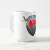 Mug Grosse Épée Jésus Et Bouclier Musique (Devant gauche)