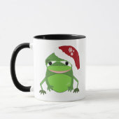 Mug Grosse grenouille de Noël amusante à dire (Gauche)