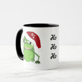 Mug Grosse grenouille de Noël amusante à dire (Devant gauche)