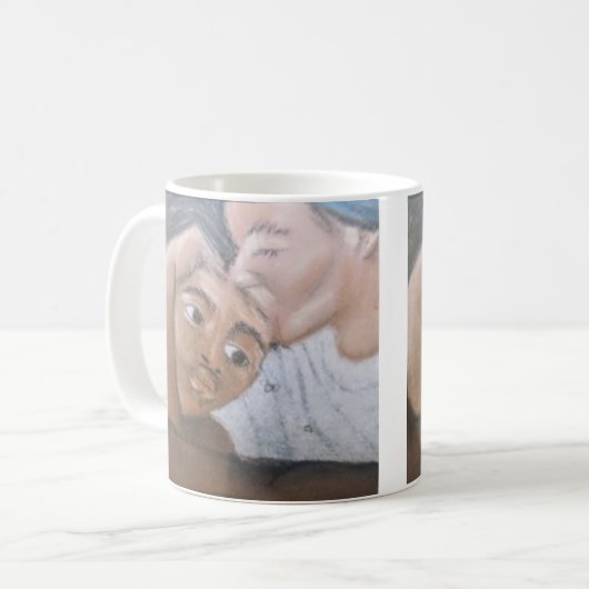 Mug Grosse gueule de mère et de fils (Devant gauche)