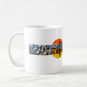 Mug Grosse lettre de Huntington Beach California avec  (Gauche)