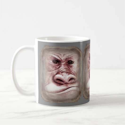 Mug Grosse mauvaise boue de singe (Gauche)