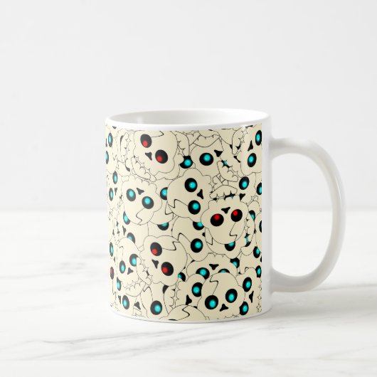 Mug "Grosse pile de crânes" (Droite)