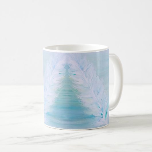 Mug Grosse plume blanche (Devant droit)
