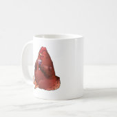 Mug Grosse poule rouge avec du vin (Devant gauche)
