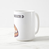 Mug Grosse respiration grasse mème de chat pixel art (Devant droit)