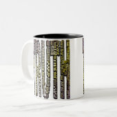 Mug Grosse Vérité Petits Mensonges Drôle Texte Pla (Devant gauche)