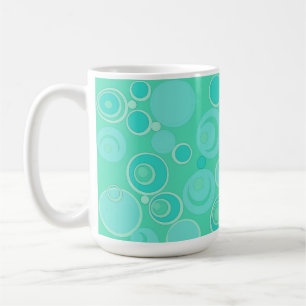 Mug Grosses bulles dans le Merci Turquoise partout