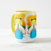 Mug Grosses grues amoureuses (Devant gauche)