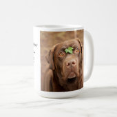 Mug Grossesse chien grand-père personnalisable petit-c (Devant droit)