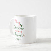 Mug Grossesse drôle Noël (Devant gauche)