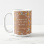 Mug Grossesse personnalisée Révéler cadeau Boho Floral (Gauche)