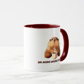 Mug Groundhog Coffee | Six semaines de café supplément (Devant droit)
