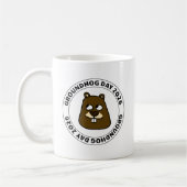 Mug Groundhog Day 2026 with Groundhog face (Gauche)