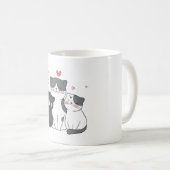Mug groupe de chats mignons | Conception amoureux des (Devant droit)