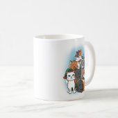 Mug Groupe de chats posant pour la photo de Noël (Devant droit)