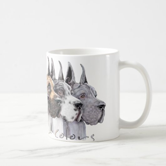 Mug Groupe de couleurs Great Dane Show (Droite)