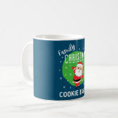 Mug Groupe de famille Pajamas de fête de Noël Cookie B (Devant gauche)