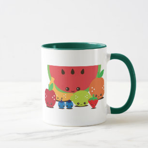 Mug Groupe de fruits de Kawaii