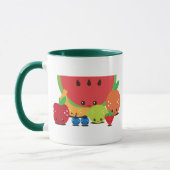 Mug Groupe de fruits de Kawaii (Gauche)