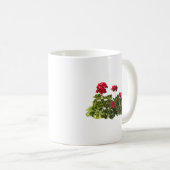 Mug Groupe de géraniums rouges (Devant droit)