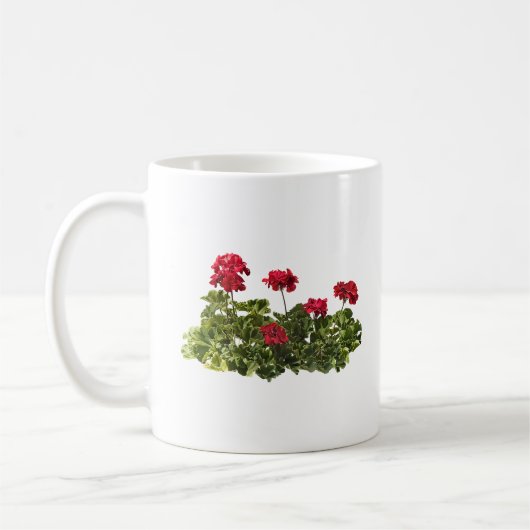 Mug Groupe de géraniums rouges (Gauche)