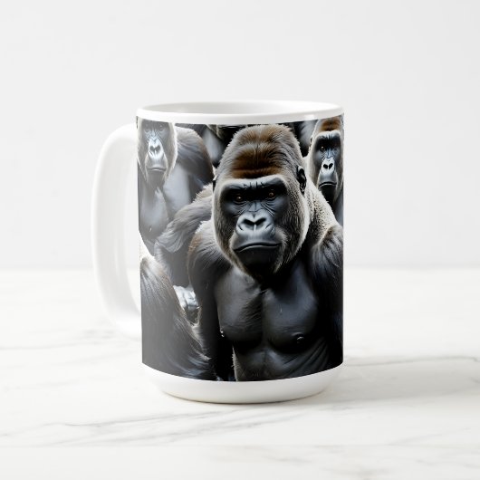 Mug Groupe de gorilles (Devant gauche)