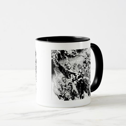 Mug Groupe de lanternes vertes (Devant droit)