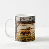 Mug Groupe de Longhorns assis en terrain Distressed Wo (Gauche)
