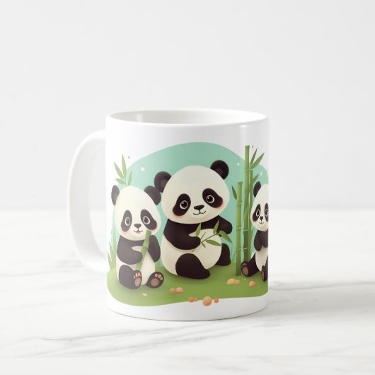 Mug Groupe De Pandas (Devant gauche)