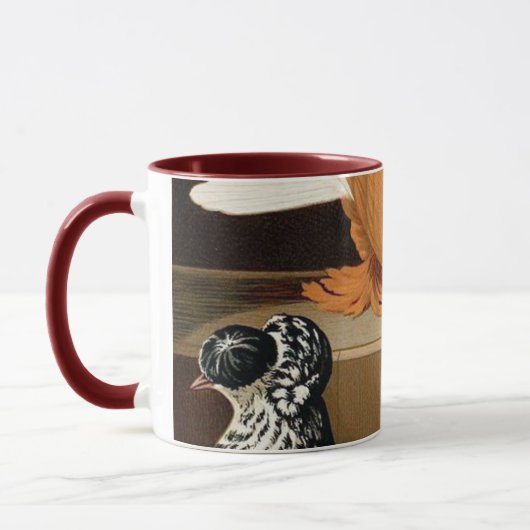 Mug Groupe de pigeons fantaisistes (Gauche)