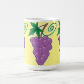 Mug Groupe de raisin sur jaune pâle (Centre)
