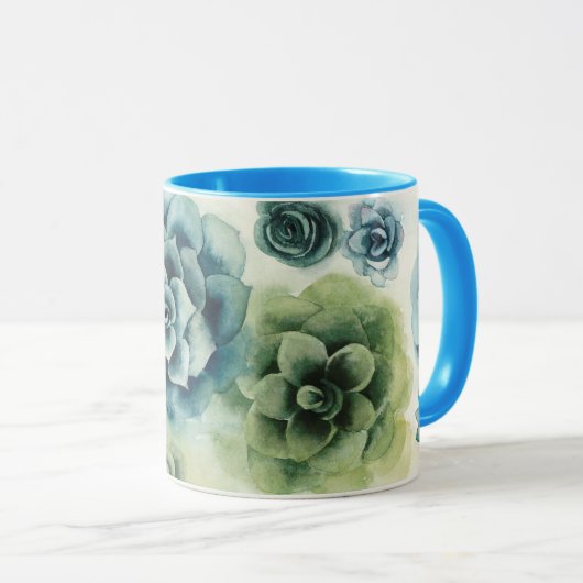 Mug Groupe de succulents (Devant droit)