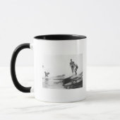 Mug Groupe de surfeurs en Honolulu, Hawaii Surfing (Gauche)