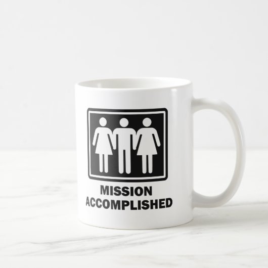 Mug Groupe de trois personnes accompli de mission (Droite)