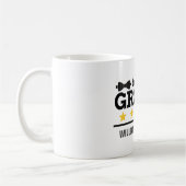 Mug Groupe d'équipe | Groomsman | Licence | Blanc noir (Gauche)