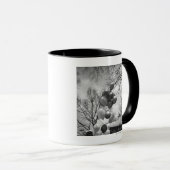 Mug Groupe des ballons d'angle faible dehors B&W (Devant droit)