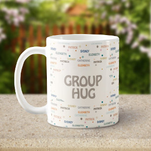 Mug Groupe Hug Plusieurs 3-4 Noms Obtenir Bonne Sympat