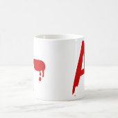 Mug Groupe sanguin un hôpital négatif de #Horror (Centre)