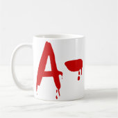 Mug Groupe sanguin un hôpital négatif de #Horror (Gauche)